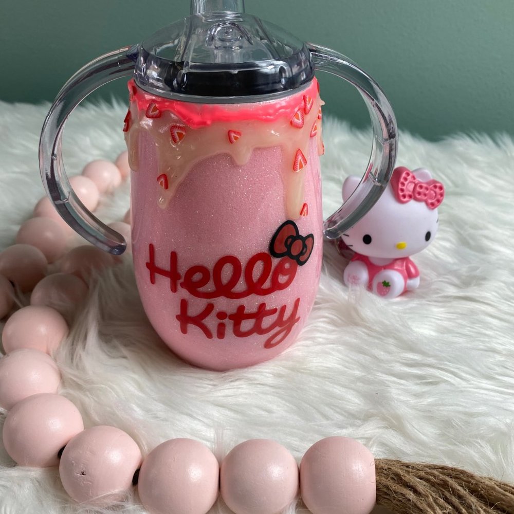 HELLO KITTY Custom Sippy Cup 14oz - Picture 5 of 11